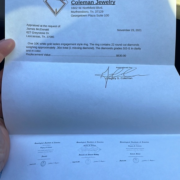 Diamond Engagement Ring - Picture 11 of 11